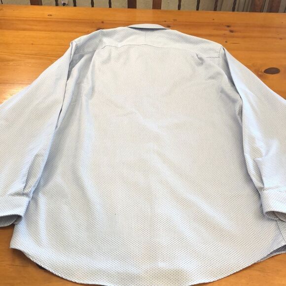 JoS.A.Bank Textured Blue Dot Button Down Dress Shirt - Picture 11 of 12